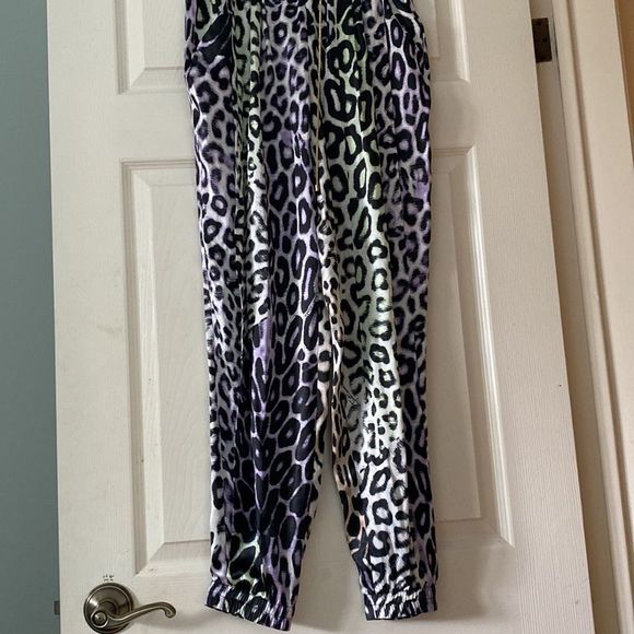 just cavalli silk leopard print pants - Picture 2 of 6